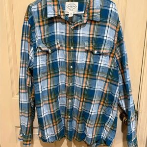 St. John's Bay Multicolor Plaid Shirt